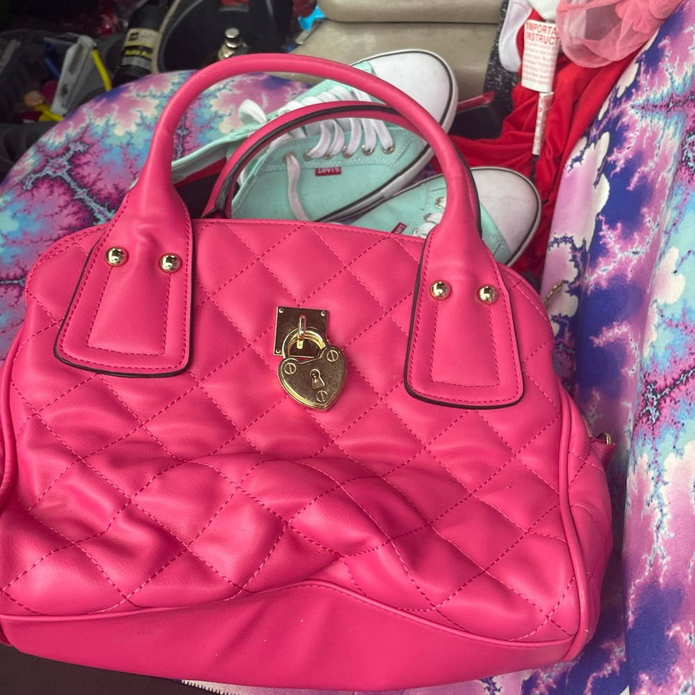 Hot pink purse